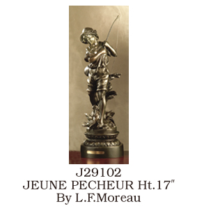 Jb Hirsch Home Decor 3102 17 In. Jeune Pecheur Sculpture
