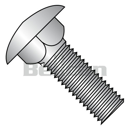 0.25-20 X 2.75 Carriage Bolt - 18-8 Stainless Steel - Box Of 100