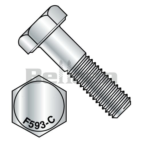 0.25-20 X 1.75 Hex Cap Screw - 18-8 Stainless Steel - Box Of 100