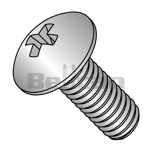 0.25-20 X 2.75 Phillips Truss Fully Threaded Machine Screw - 18-8 Stainless Steel - Box Of 500