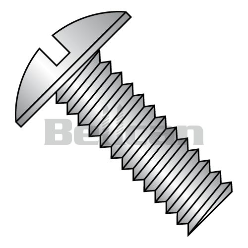 0.25-20 X 1.5 Slotted Truss Fully Threaded Machine Screw - 18-8 Stainless Steel - Box Of 1000