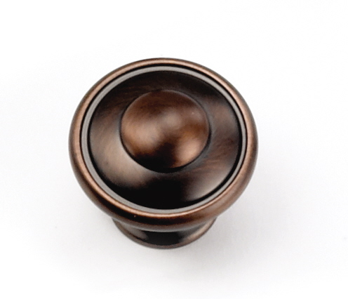 1.13 In. Button Top Knob - Venetian Bronze