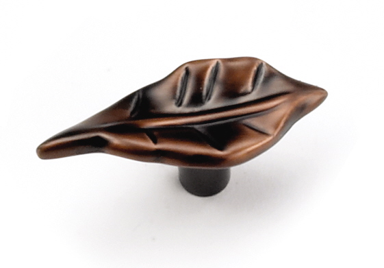 2 In. Leaf Knob - Venetian Bronze