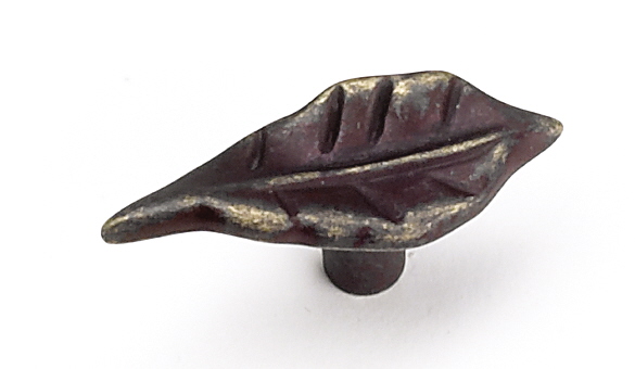 24978 2 In. Leaf Knob - Weathered Antique Bronze