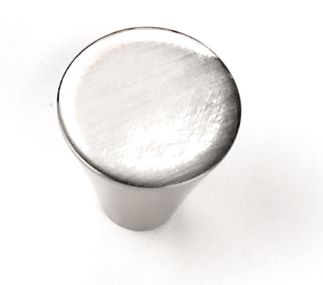 1 In. Large Cone Knob - Brushed Satin Nickel