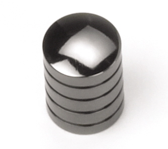 0.63 In. Cylinder Knob - Black Nickel