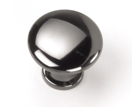 26312 0.88 In. Button Knob - Black Nickel