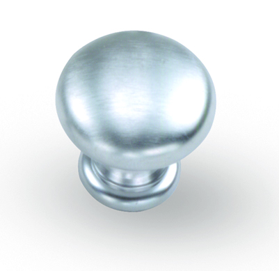 40639 1.06 In. Knob - Solid Brass With Satin Chrome