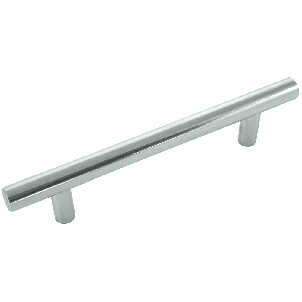 Steel T - Bar Pull - Polished Chrome - 4 In.