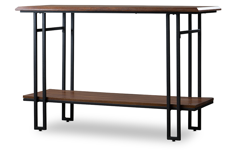 Ylx-2646-st Newcastle Wood & Metal Console Table - 30.5 X 47.1 X 18 In.