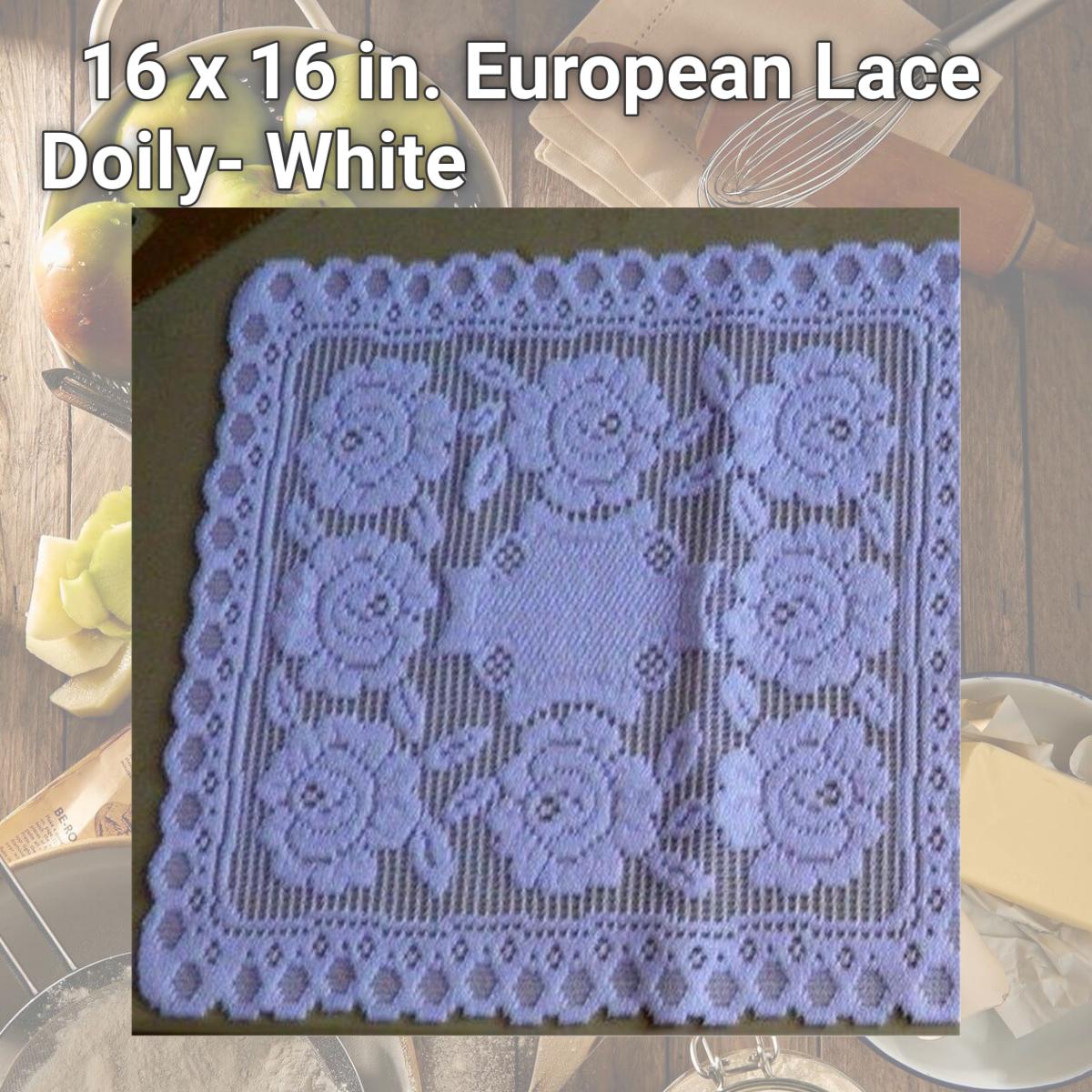 Picture of Tapestry Trading 652W1616 16 x 16 in. European Lace Doily- White