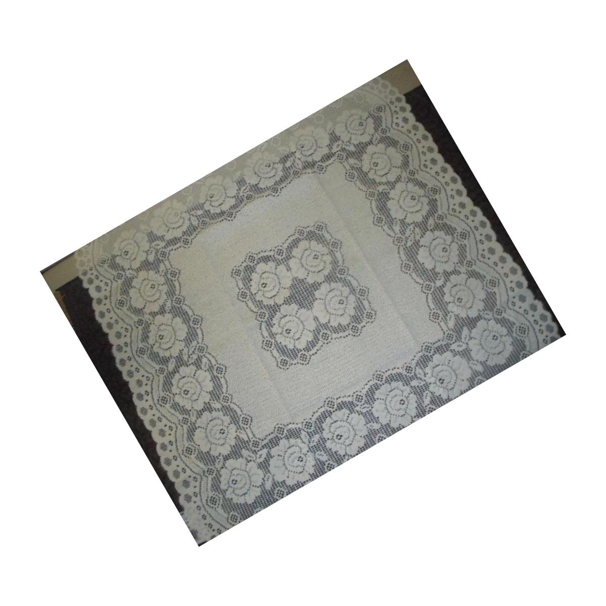Picture of Tapestry Trading 652W2448 24 x 48 in. European Lace Table Topper- White