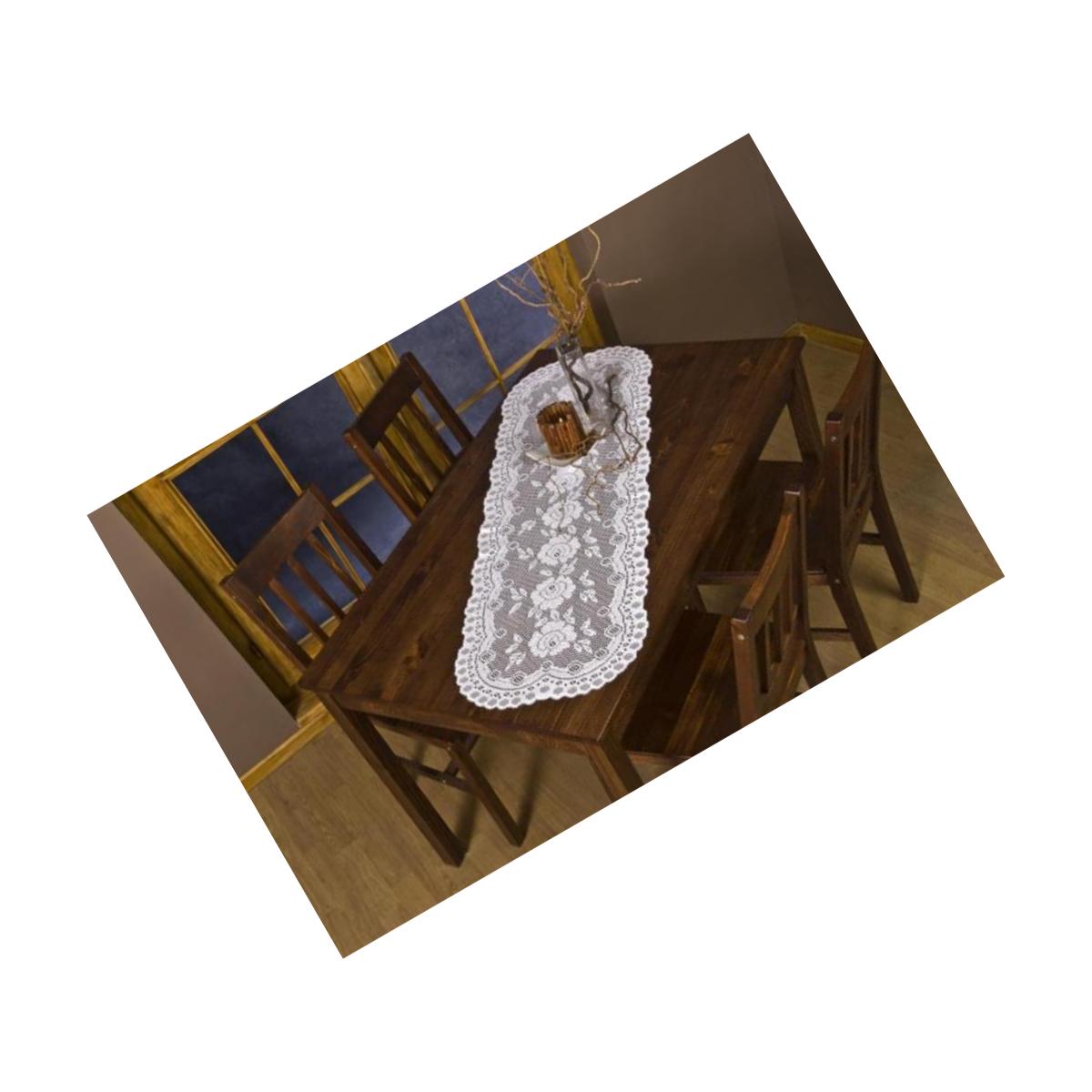 Picture of Tapestry Trading 652I1636 16 x 36 in. European Lace Table Runner- Ivory