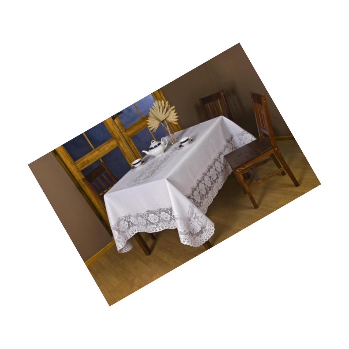 Picture of Tapestry Trading 652I68100 60 x 100 in. European Lace Table Cloth- Ivory