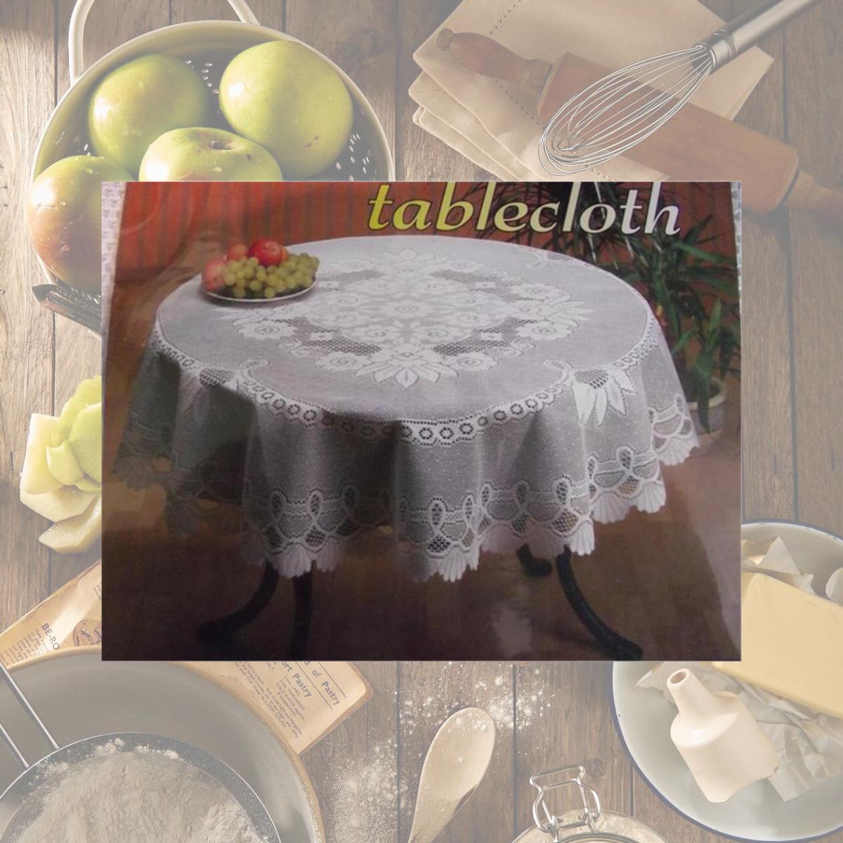 Picture of Tapestry Trading 558W5276 52 x 76 in. European Lace Table Cloth- White