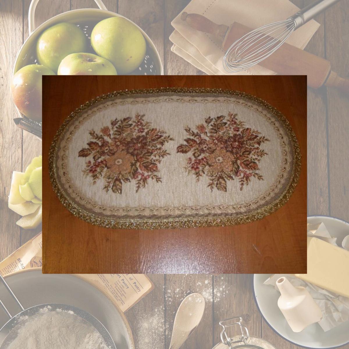 Picture of Tapestry Trading A1430B 14 x 30 in. Begium Table Runner Anika- Blue
