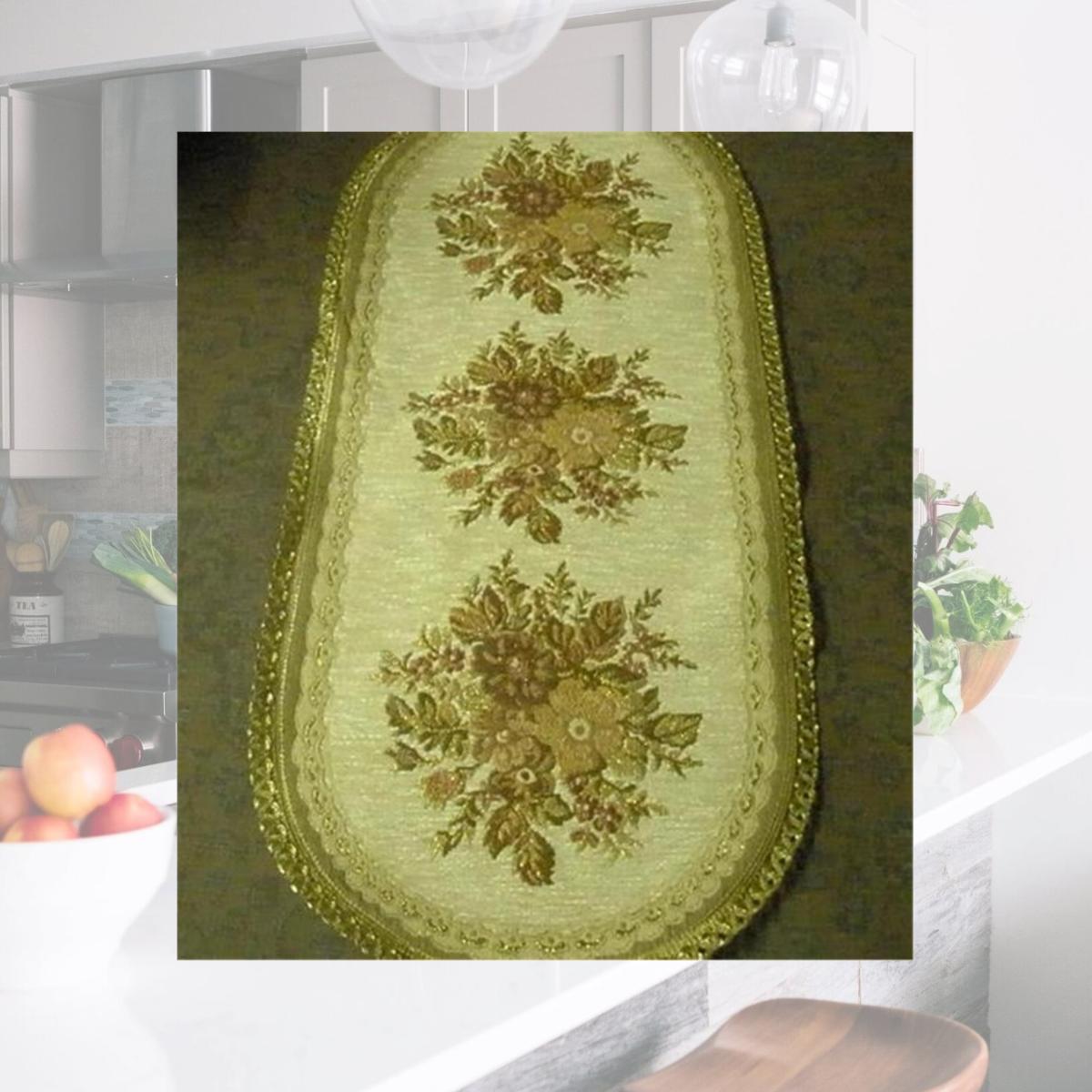 Picture of Tapestry Trading A1446R 14 x 46 in. Begium Table Runner Anika- Red