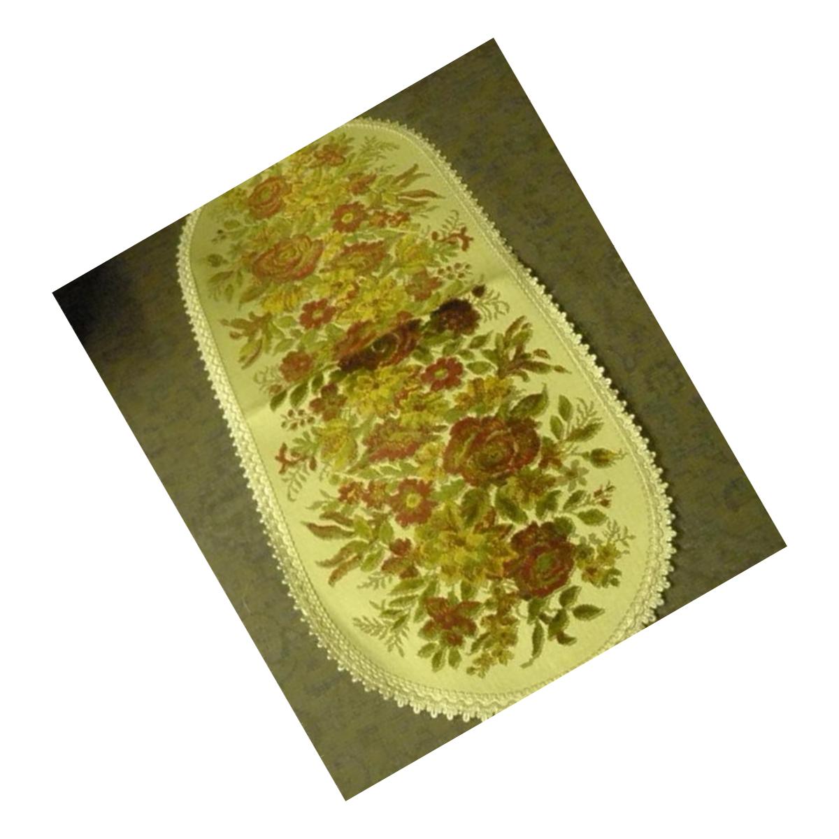 Picture of Tapestry Trading BA1430R 14 x 30 in. Begium Table Runner Baroque- Red