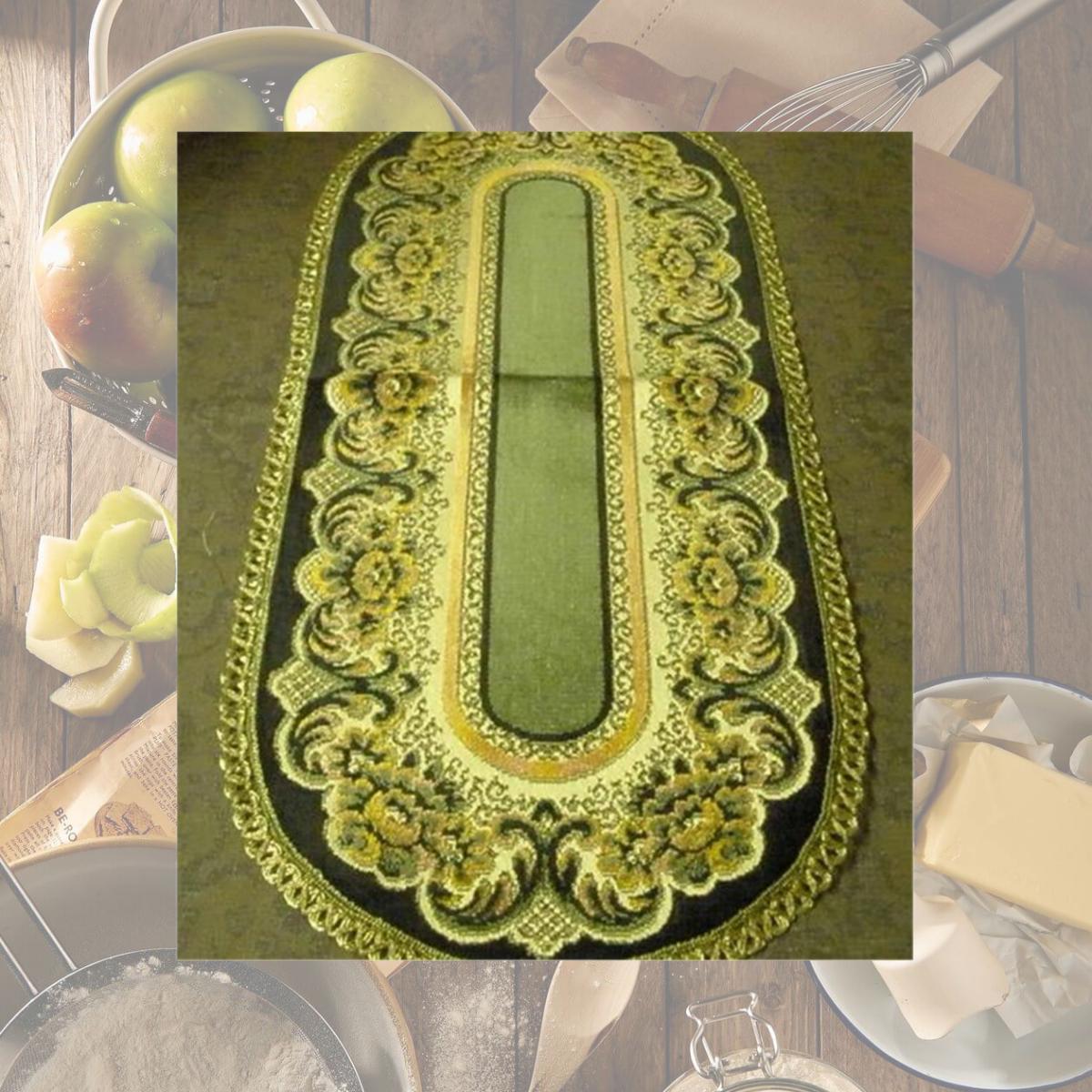 Picture of Tapestry Trading V1446BL 14 x 46 in. Begium Table Runner Verona- Black