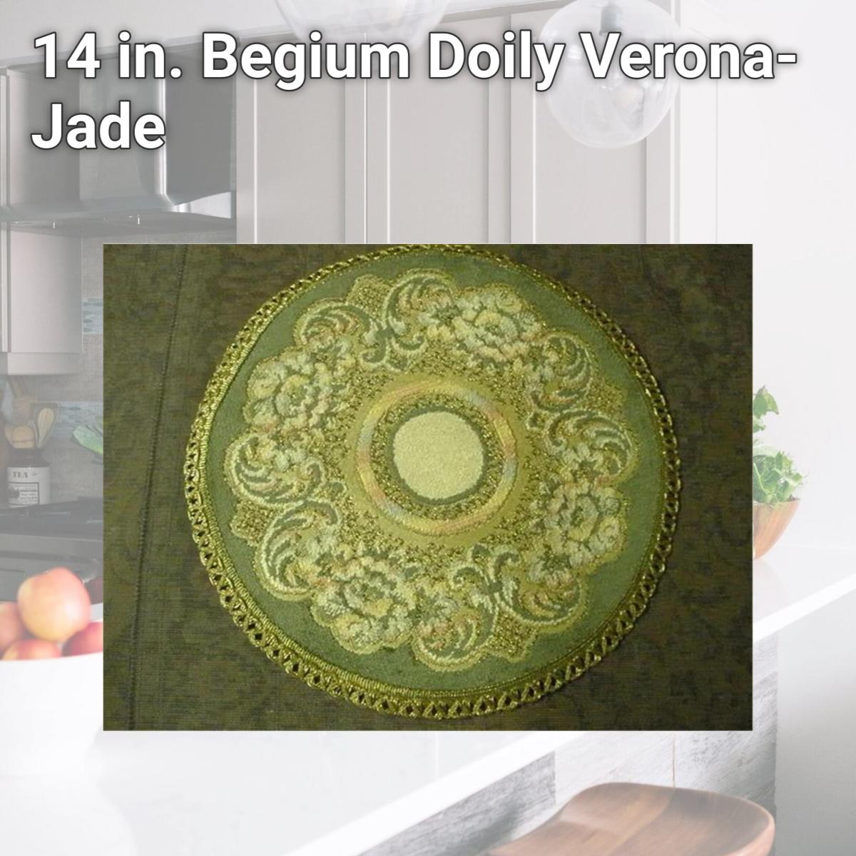 Picture of Tapestry Trading V14J 14 in. Begium Doily Verona- Jade
