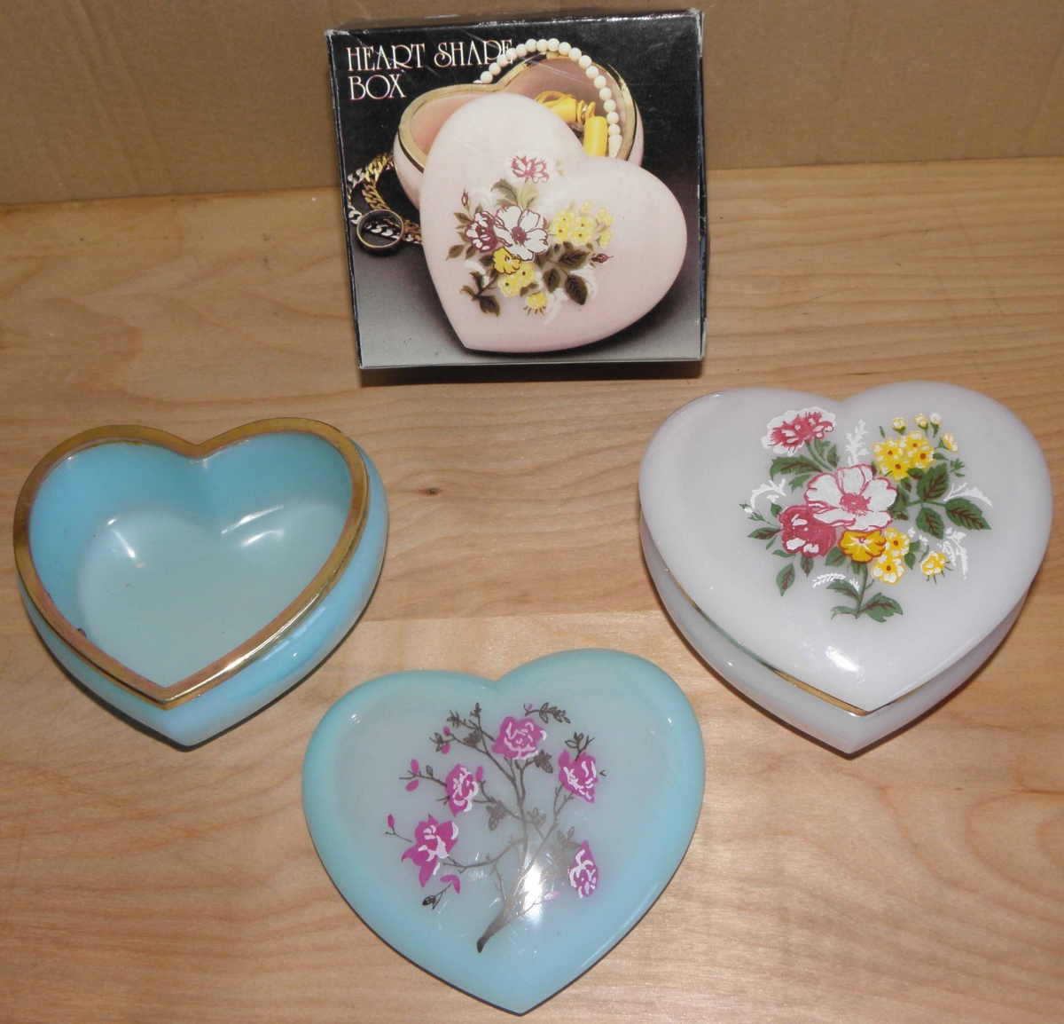 Heart Jewelry Box With Flower