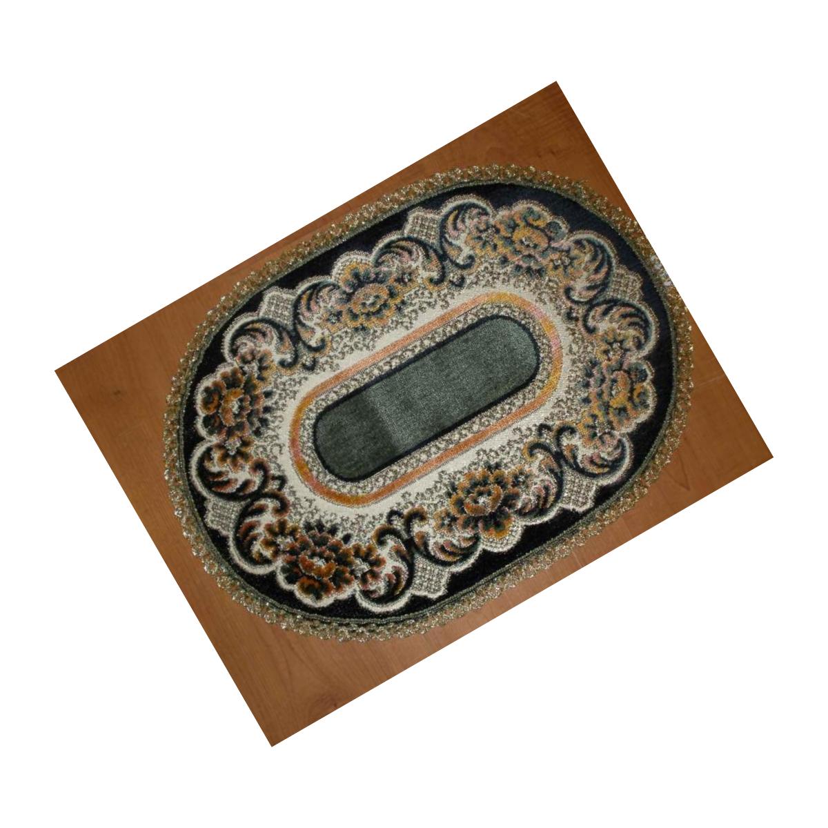 Picture of Tapestry Trading V914BL 9 x 14 in. Begium Doily Verona- Black