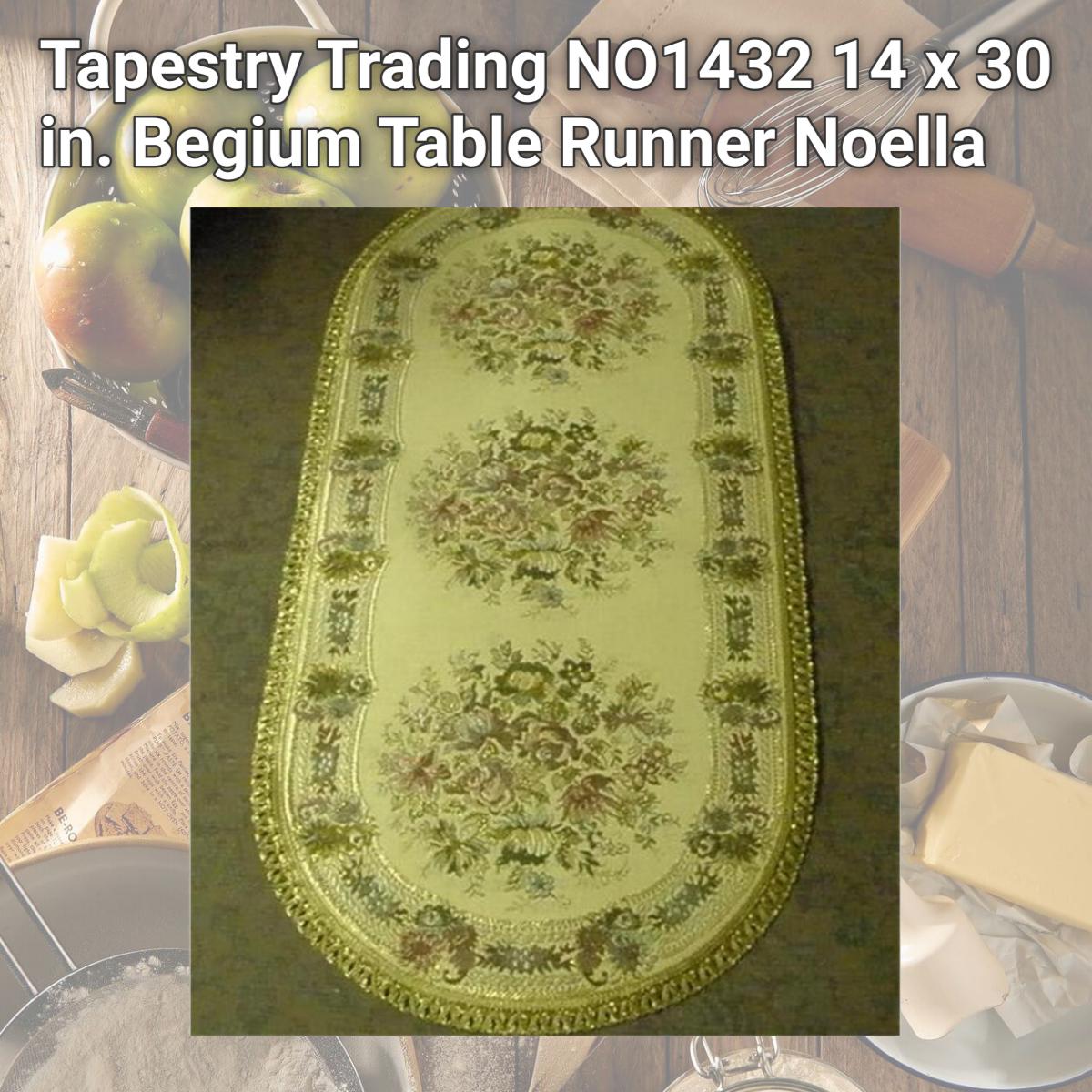 Picture of Tapestry Trading NO1432 14 x 30 in. Begium Table Runner Noella