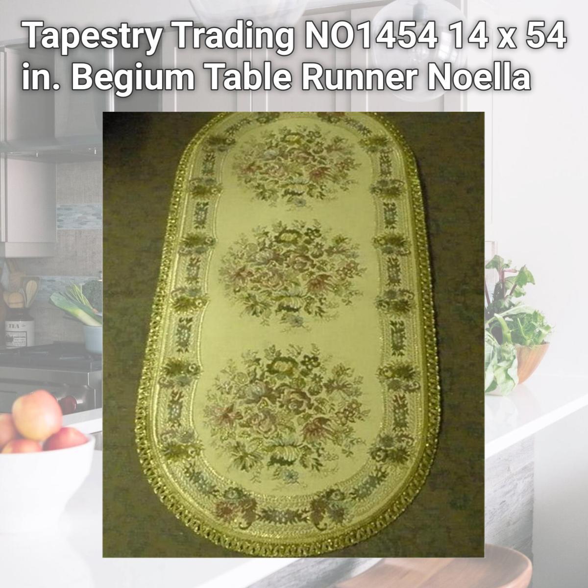 Picture of Tapestry Trading NO1454 14 x 54 in. Begium Table Runner Noella