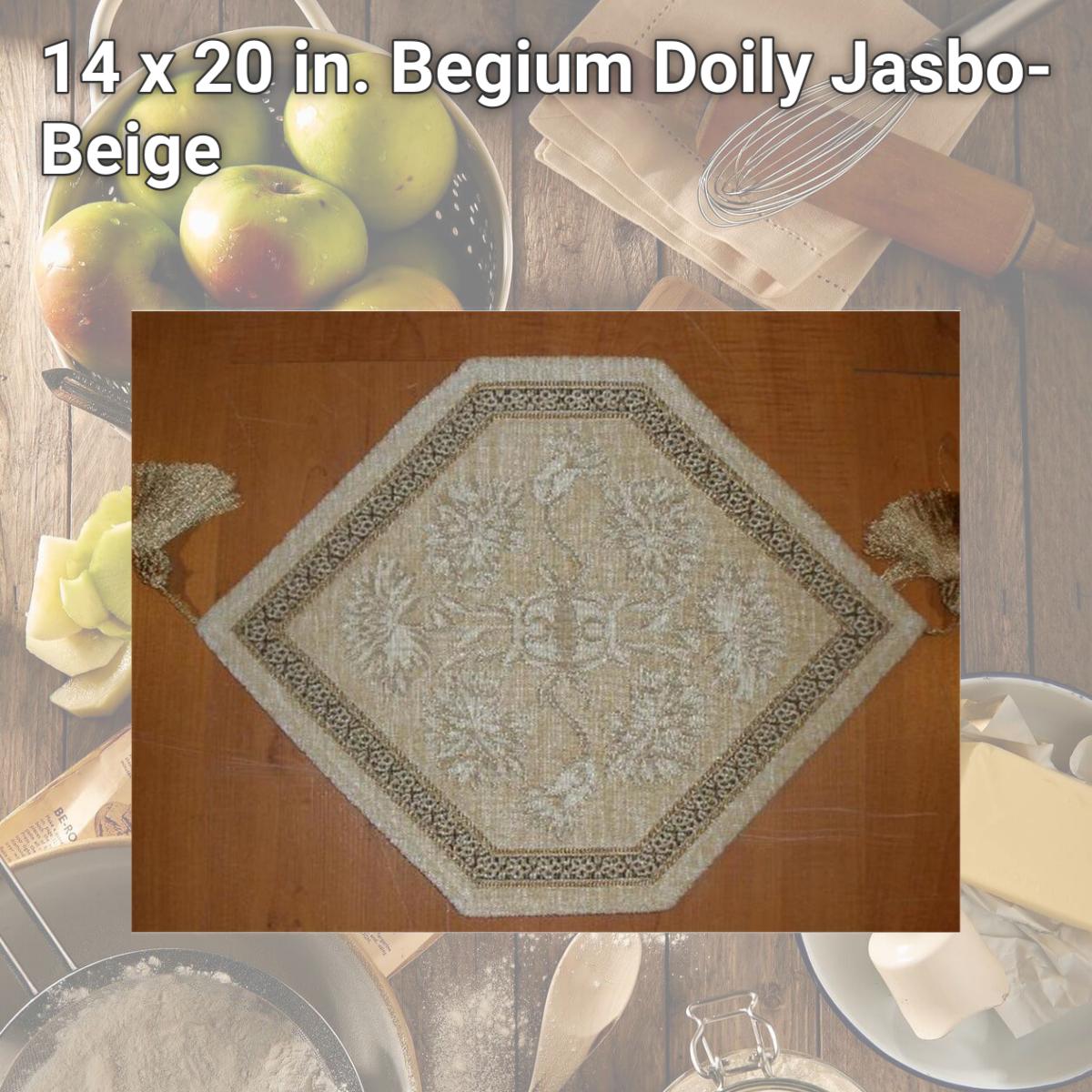 Picture of Tapestry Trading JASB1320 14 x 20 in. Begium Doily Jasbo- Beige
