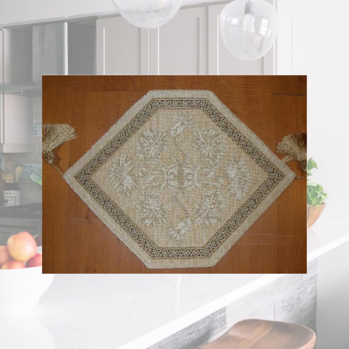 Picture of Tapestry Trading JASB1320 14 x 20 in. Begium Doily Jasbo- Beige