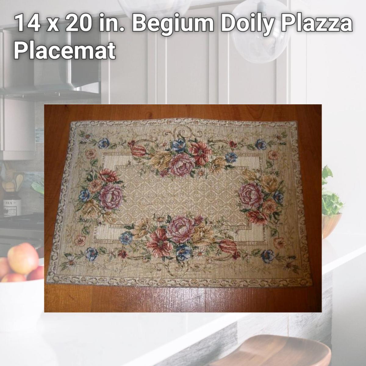 Picture of Tapestry Trading PL1320 14 x 20 in. Begium Doily Plazza Placemat