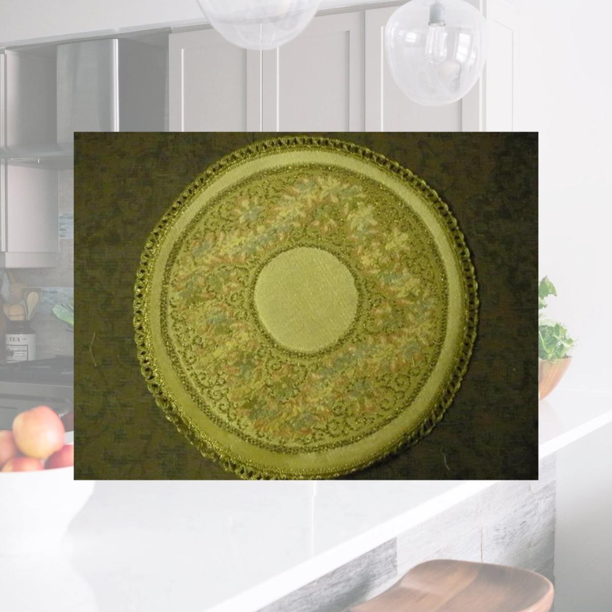 Picture of Tapestry Trading R14 14 in. Begium Doily Rubens- Gold