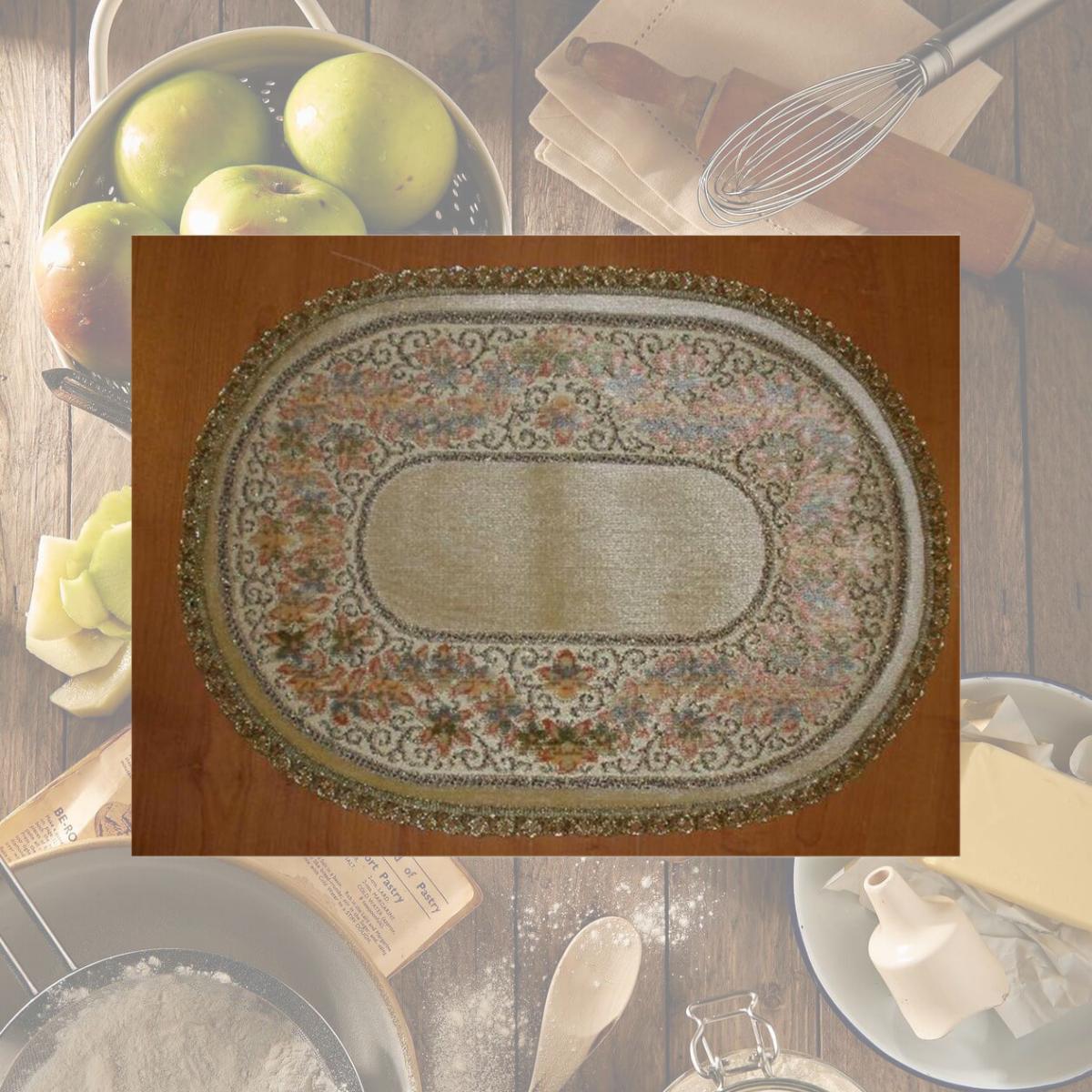 Picture of Tapestry Trading R1422 14 x 20 in. Begium Doily Ruben Runner- Gold