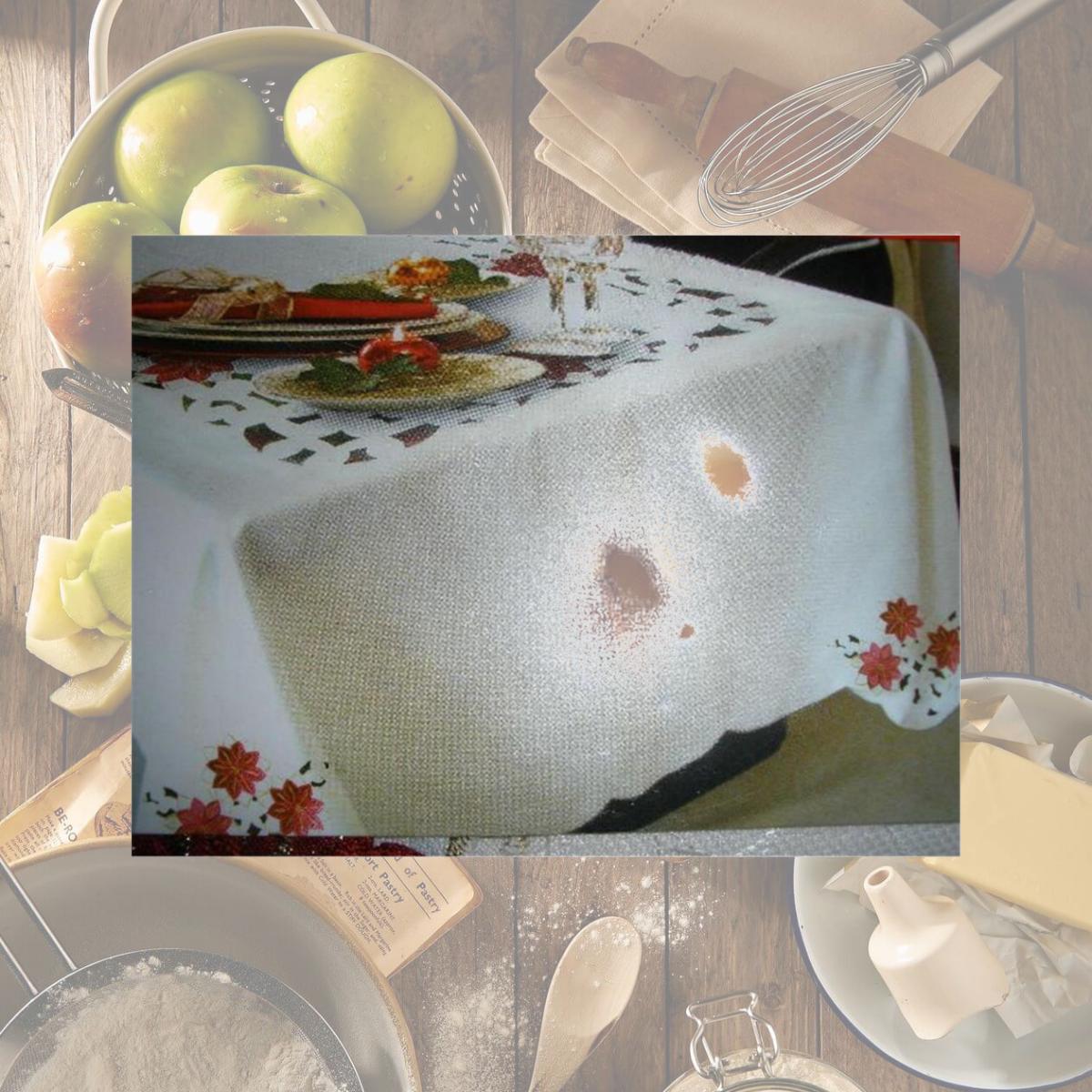 Picture of Tapestry Trading 05HZ4080-60120 60 x 120 in. Embroidered Christmas Poinsettia Jacquard Cutwork Table Cloth