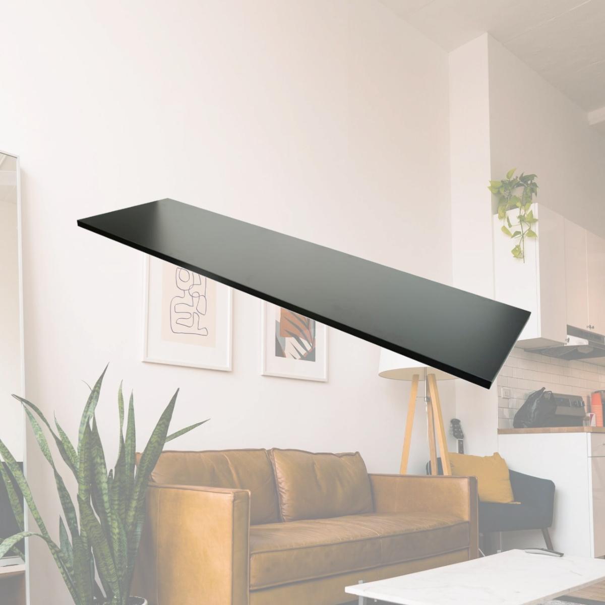 Picture of Econoco PW-1448BK 14 x 48 in. Melamine Shelf, Black