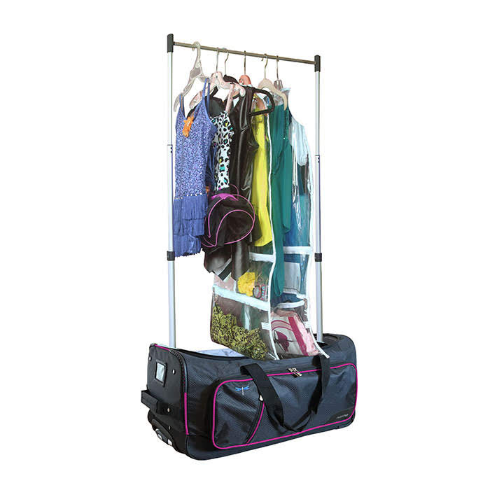 Dfr-1168-p 23 In. Wheeled Duffel With Garment Rack, Pink