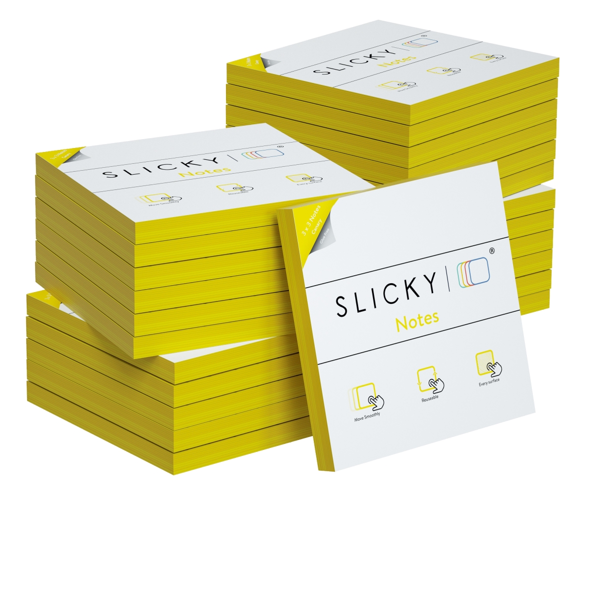 N3395p24c1b003 3 X 3 In. Sticky Notes - Yellow - Pack Of 24