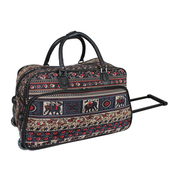 8112022-208 21 In. Elephant Carry-on Rolling Duffel Bag