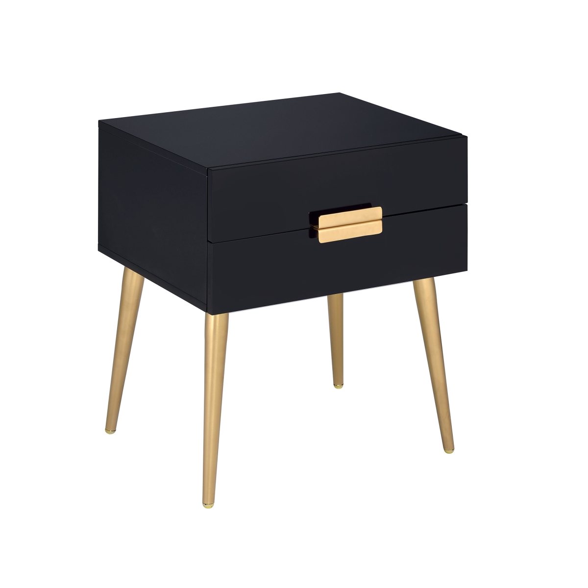 Urban Designs 4759448 Defina Collection 2-drawer End Table, Black