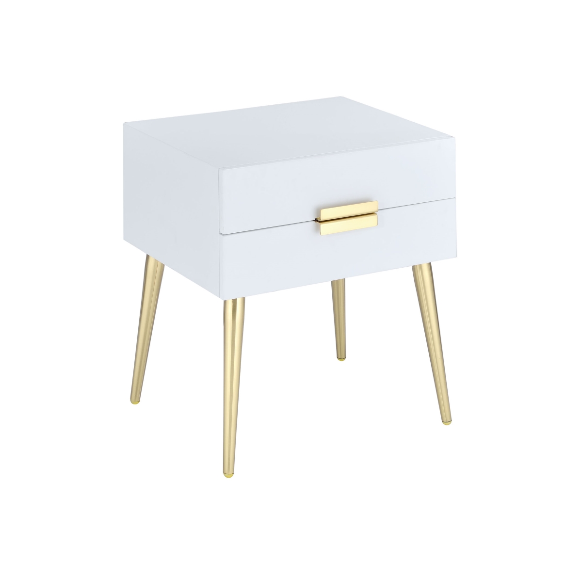 Urban Designs 4769448 Defina Collection 2-drawer End Table, White