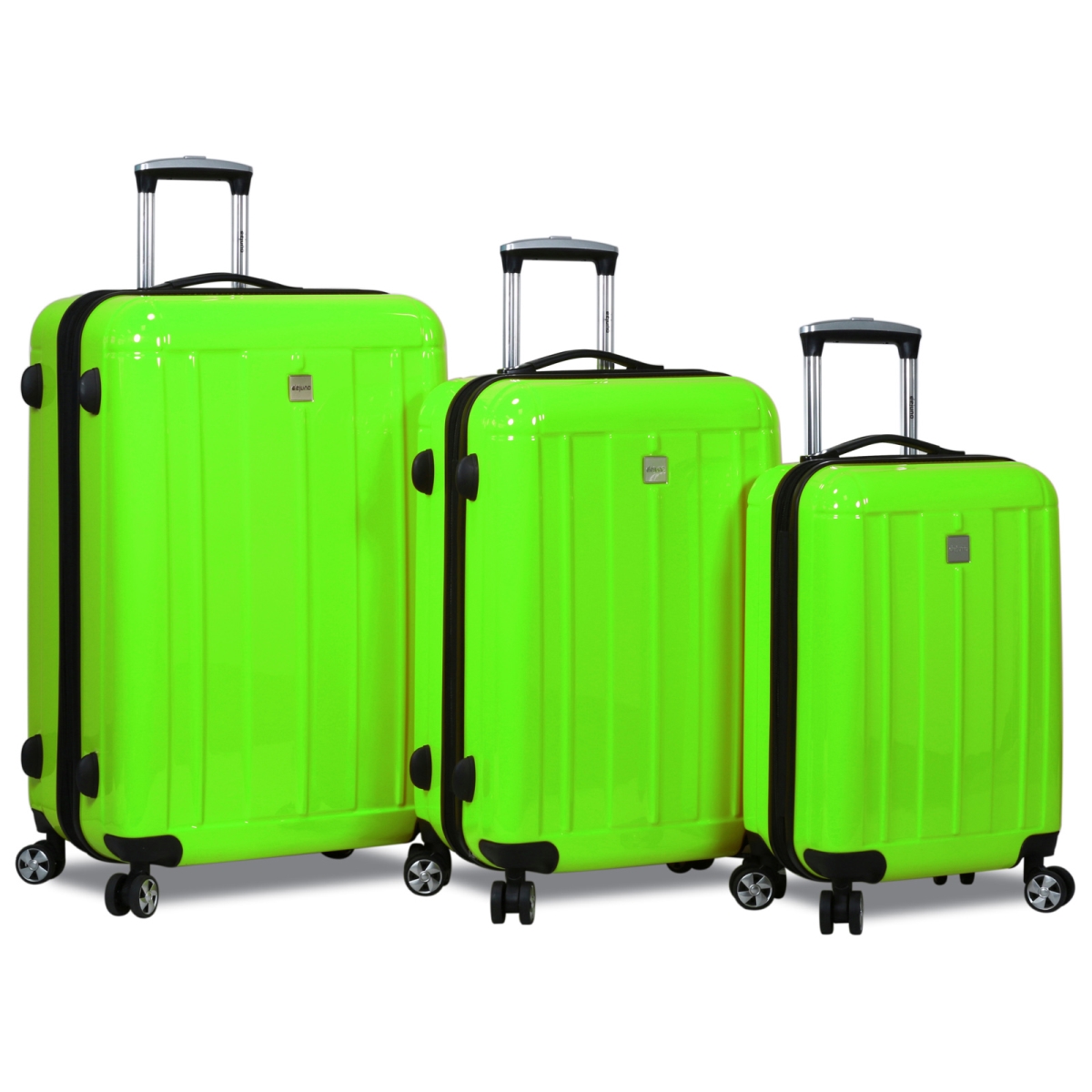 Dj-8273-apple Green Contour Hardside Spinner Tsa Lock Luggage Set - Apple Green, 3 Piece