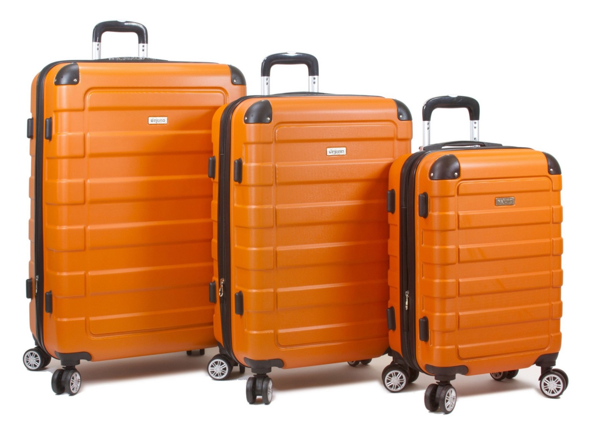 25dj-628-orange Tahoma Lightweight Hardside Spinner Luggage Set - Orange, 3 Piece