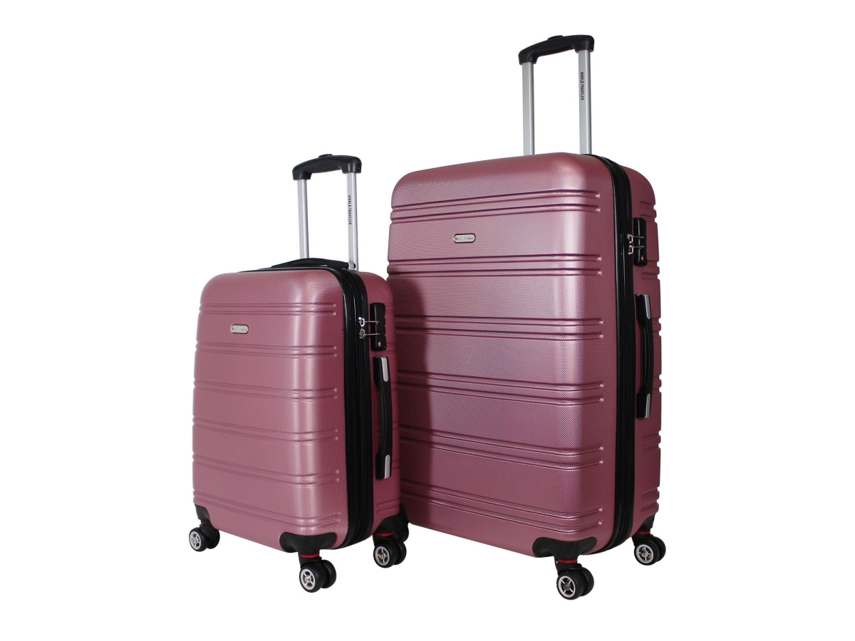 Wtc1101-2-rosegold Bristol Ii Hardside Spinner Luggage Set - Rose Gold, 2 Piece