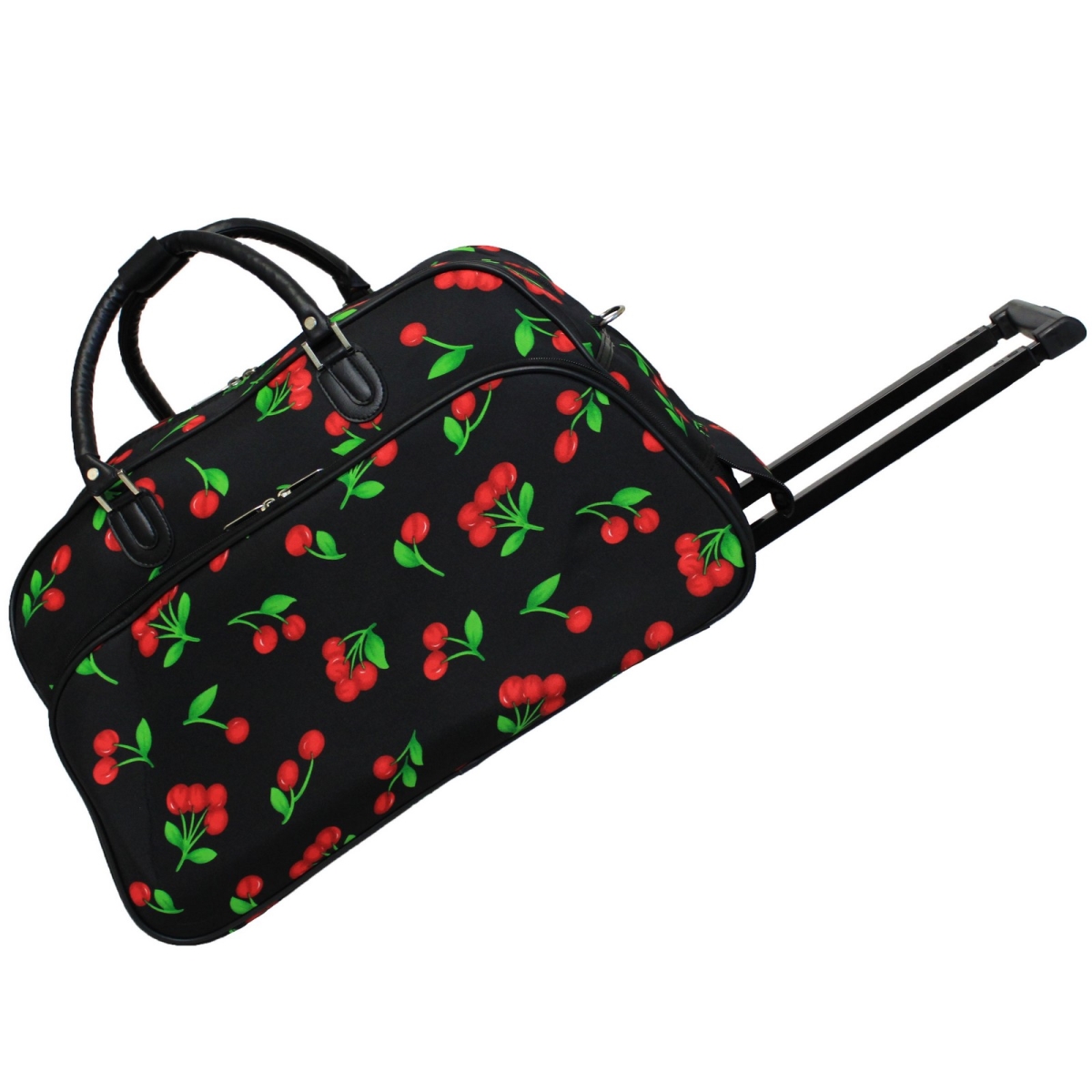 8112022-502 21 In. Carry On Rolling Duffel Bag - Cherry