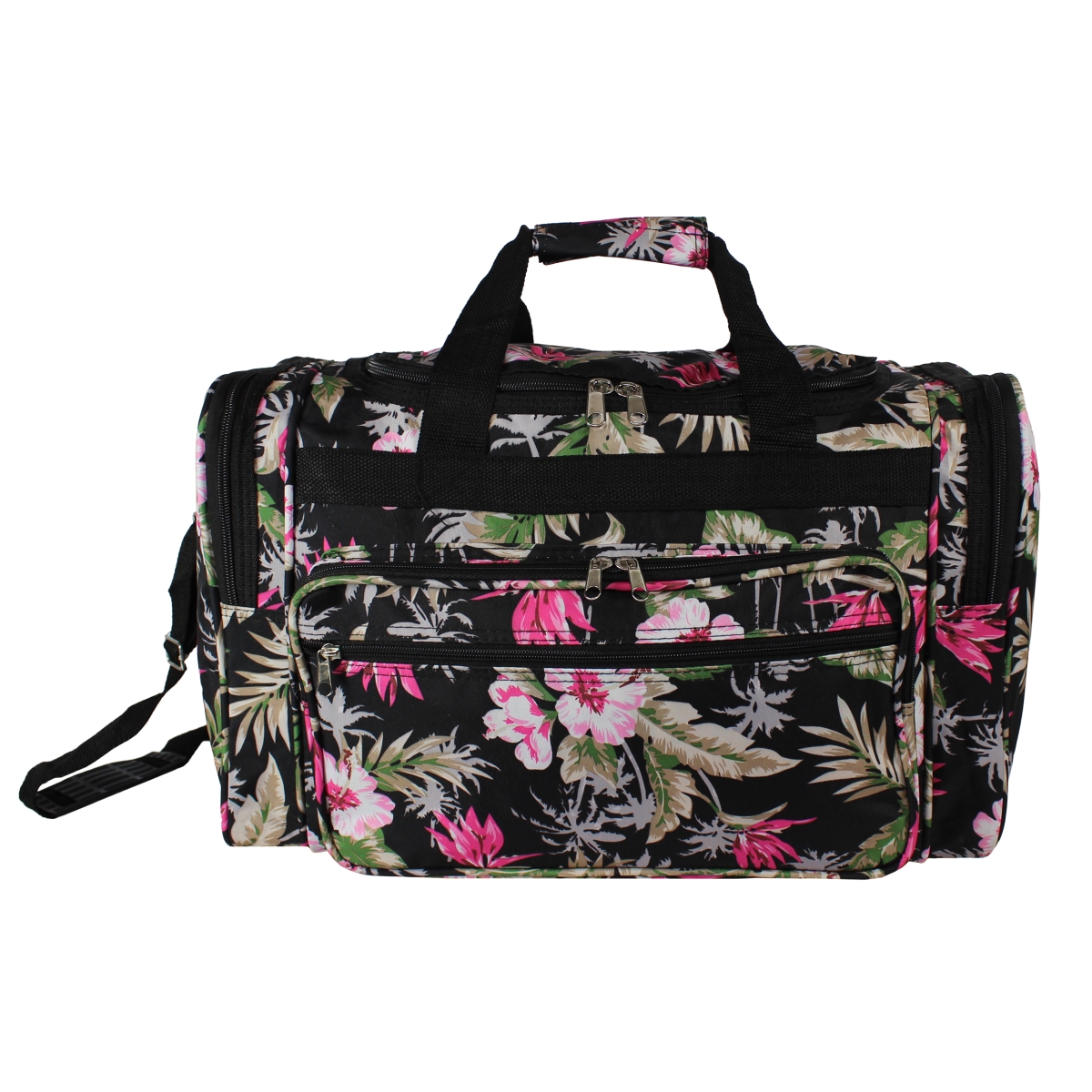 81t19-228 19 In. Carry-on Duffel Bag - Tropical Flowers