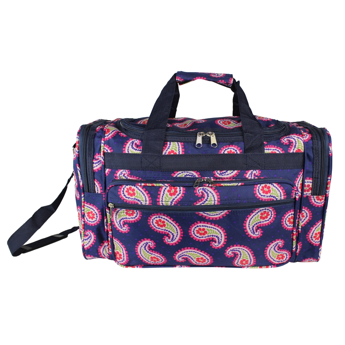 81t22-230 22 In. Carry-on Duffel Bag - Floral Paisley