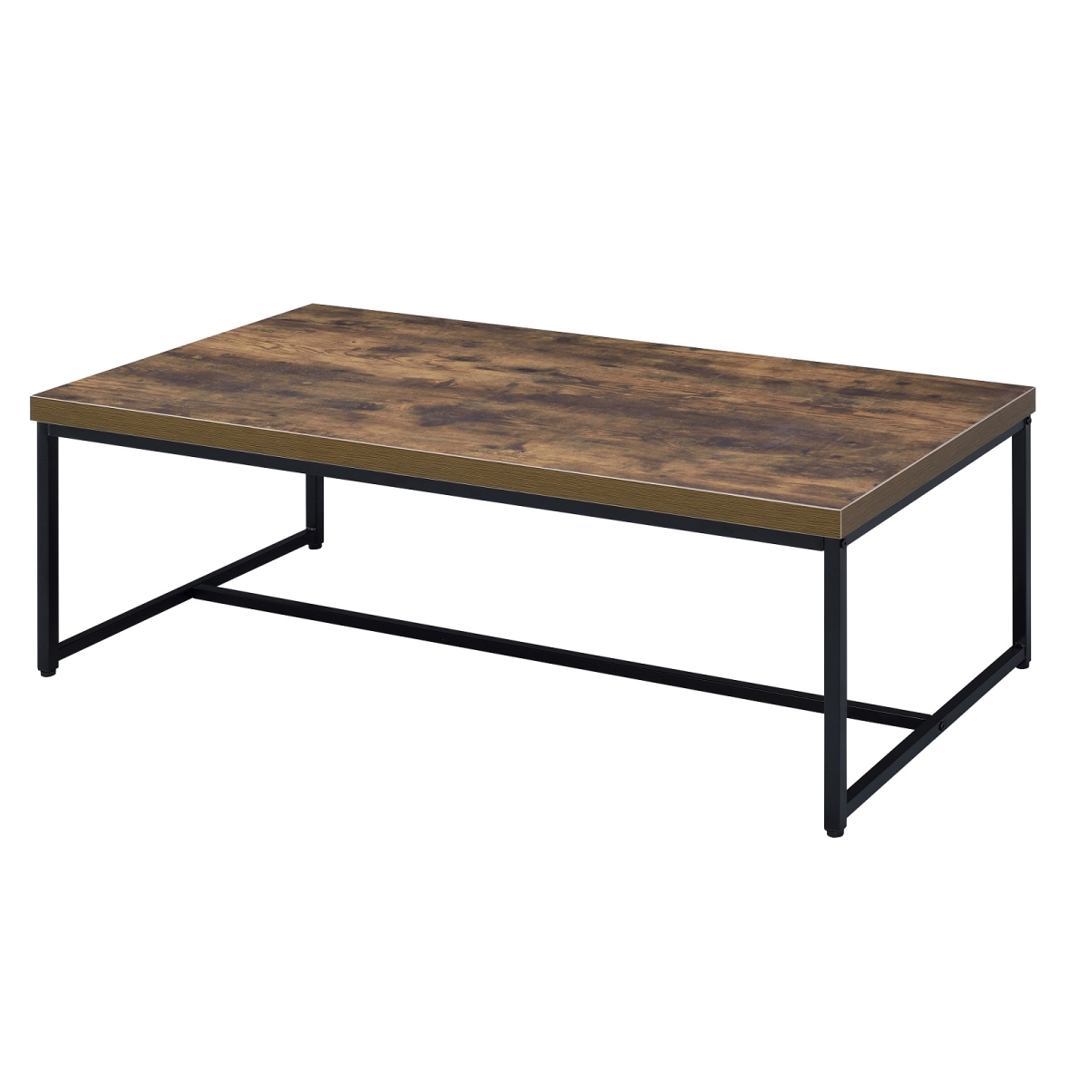 Urban Designs 4751608 Weathered Oak Finish Coffee Table, 16 X 24 X 47 In.