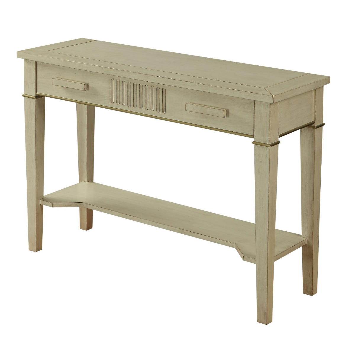 Urban Designs 4767109 Inspiration Console Table, Antique White -30 X 15 X 42 In.