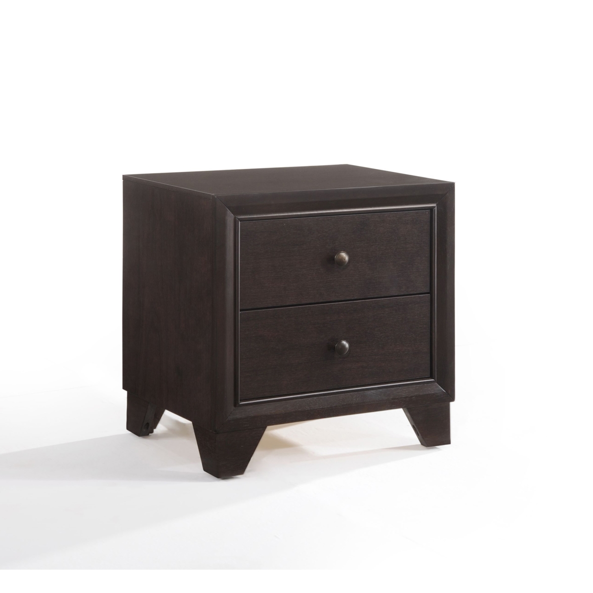 Urban Designs 4737591 2-drawer Wooden Nightstand, Espresso Brown - 22 X 16 X 22 In.