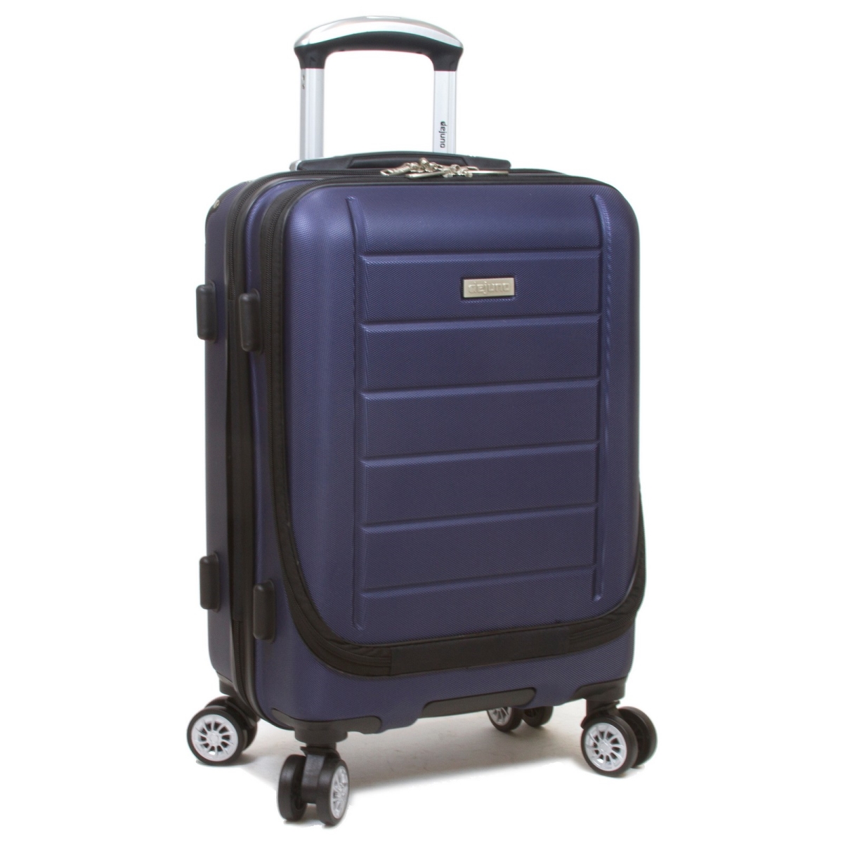 25dj-9902-navy 20 In. Compact Hardside Carry-on Luggage With Laptop Pocket, Navy